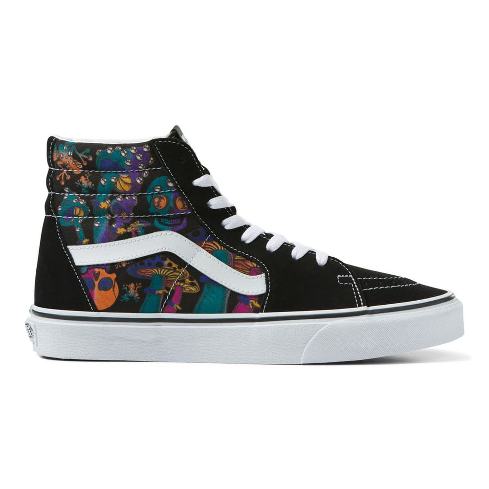 vans negras altas plataforma