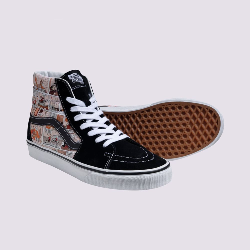 Zapatos-Bota-Clasicos-Negros-Sk8-Hi-Condorito-Vans