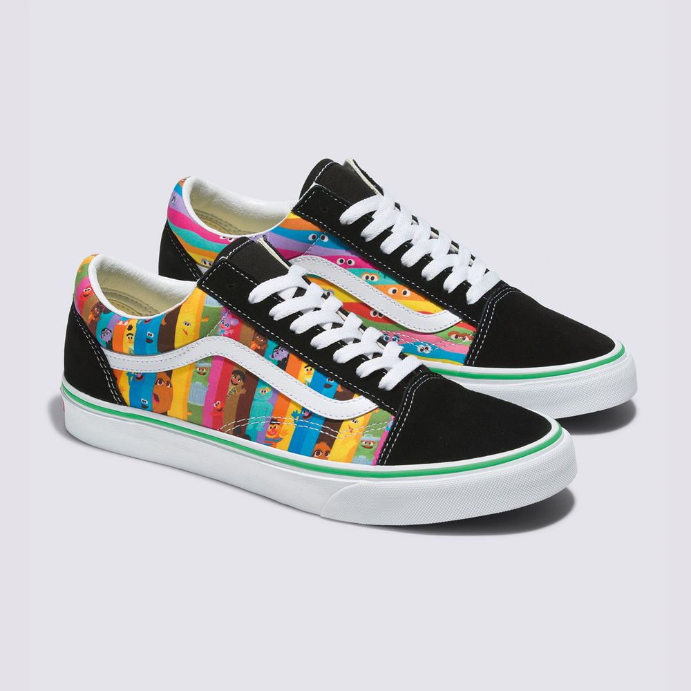 Zapatos-Clasicos-Multicolor-Old-Skool-Plaza-Sesamo-Vans