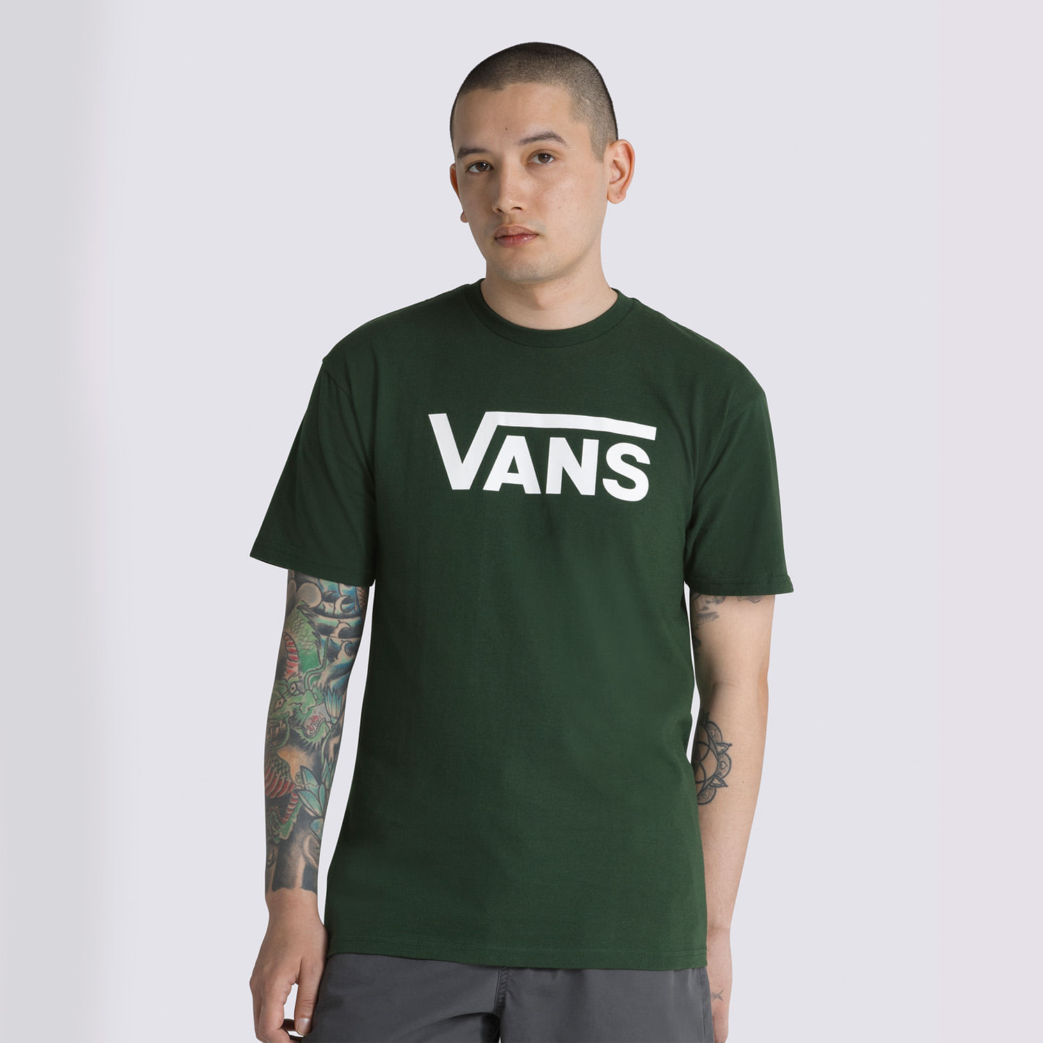 Camiseta Algodón Manga Corta Negra Full Patch Hombre Vans VN000QN8Y28 -  vansec