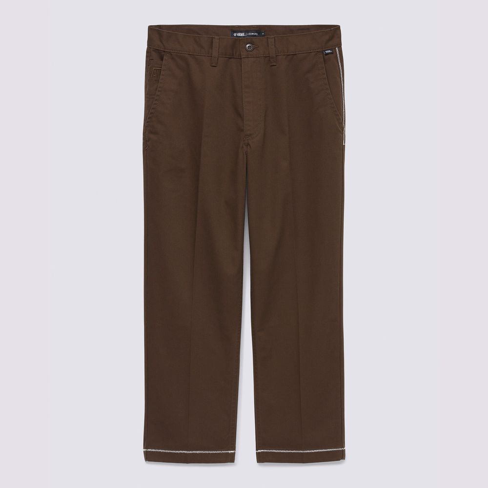 Compra Pantalon Marron Mikey Feb Authentic Relaxed Cropped Hombre en Vans Ecuador Tienda Oficial vansec