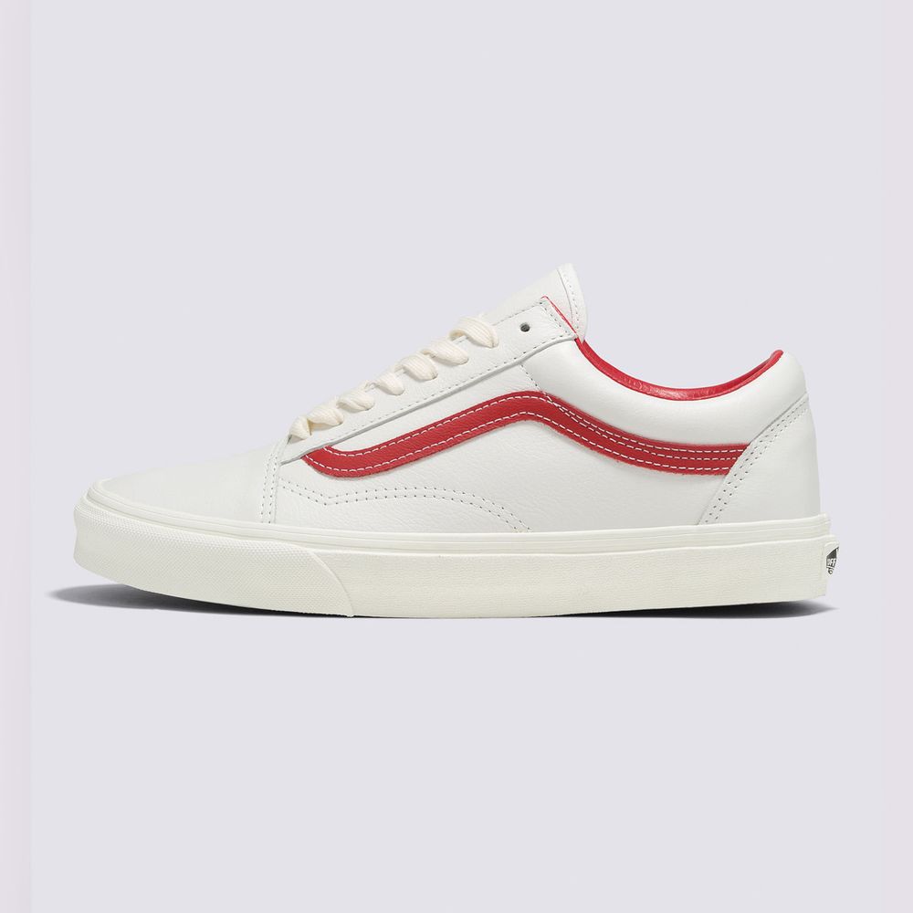 Zapatos-Clasicos-Blancos-Old-Skool-Vintage-Leather-Vans