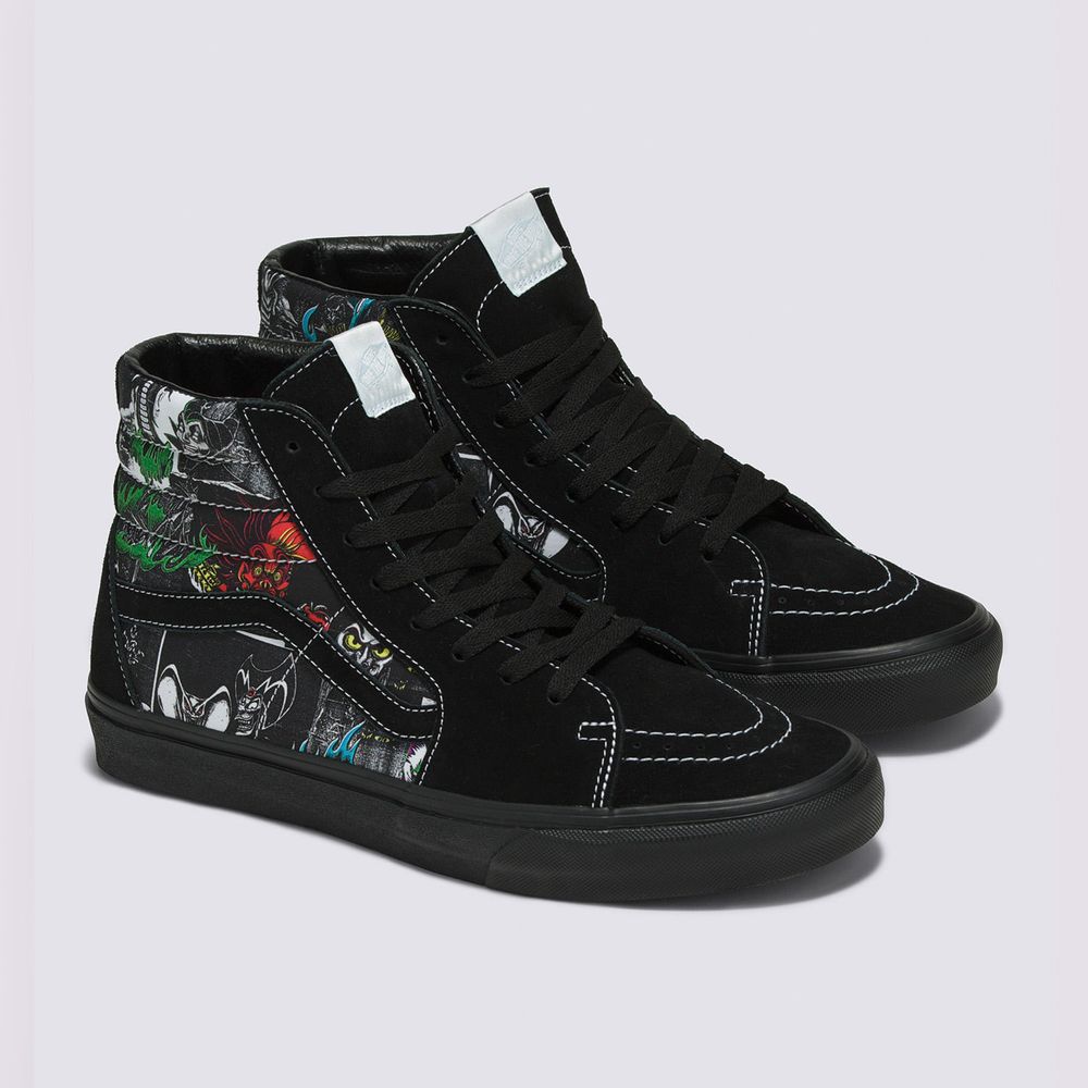 Zapatos-Clasicos-Negros-SK8-Hi-Disney-Villanos-Vans
