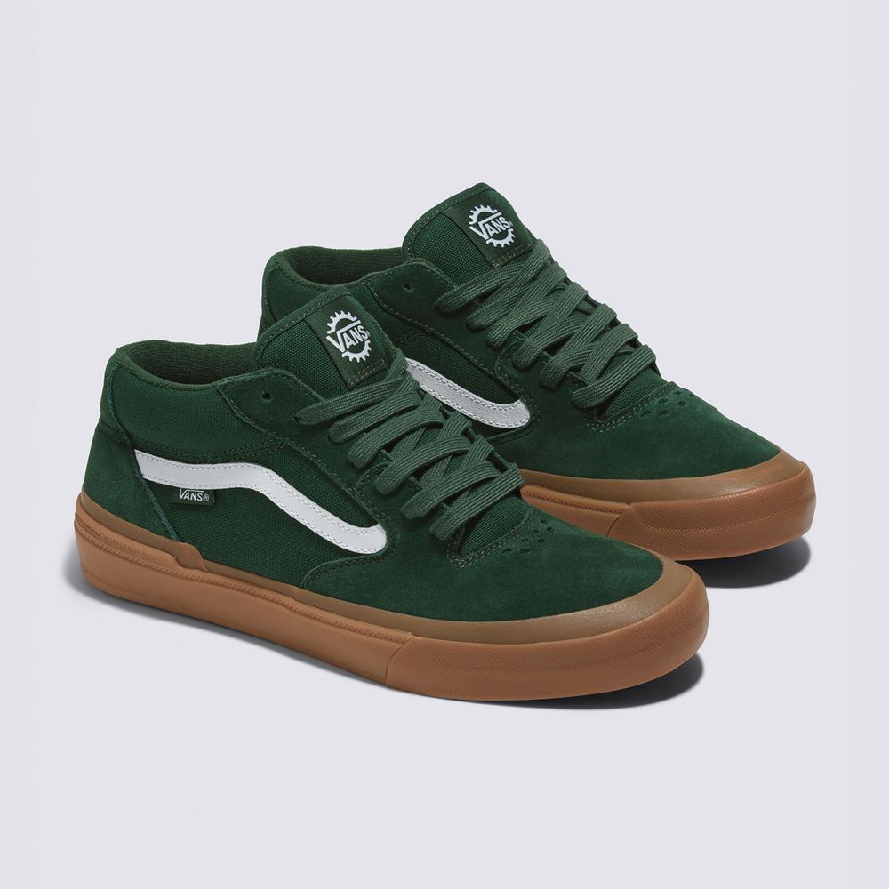 Zapatos-Skate-Suela-De-Goma-Verdes-Bmx-Style-114-Vans