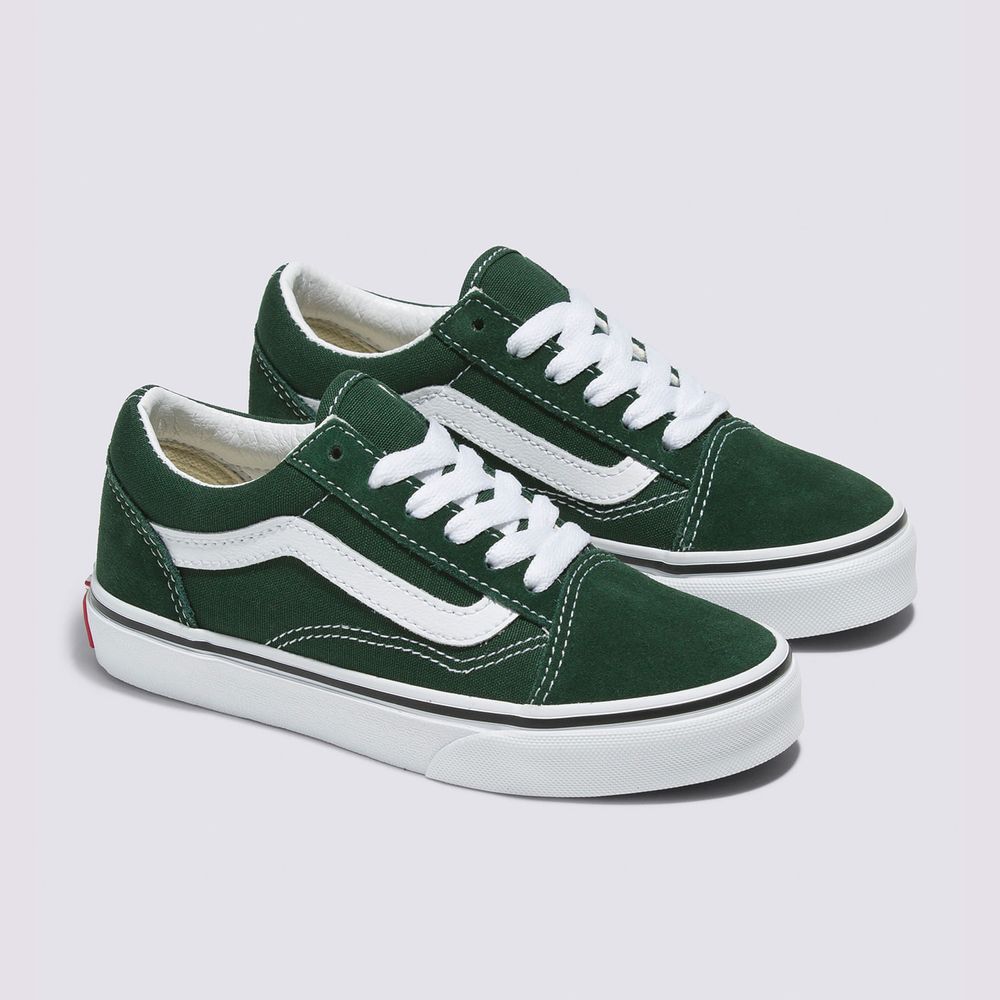 Zapatos-Clasicos-Verdes-Old-Skool-Niños-Vans