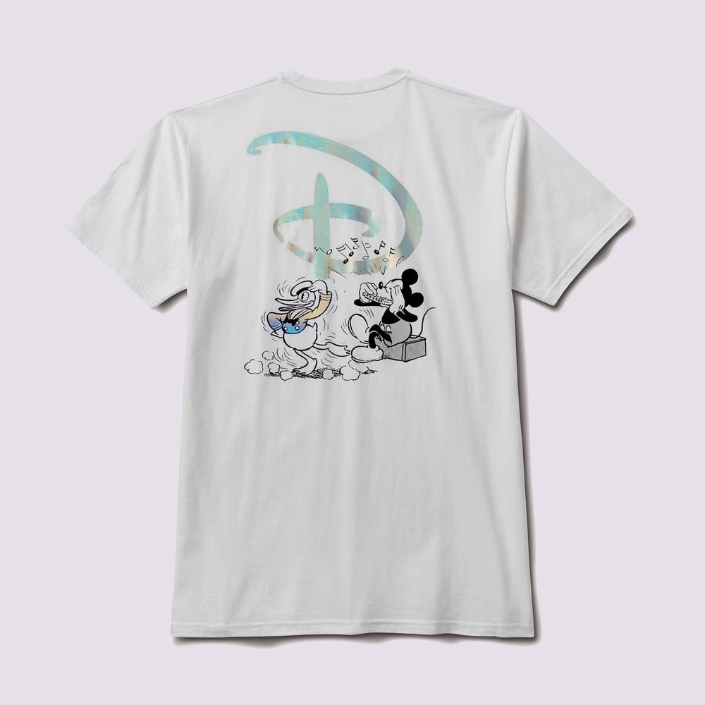 Camiseta Hombre de Vitruvio versión music manga corta