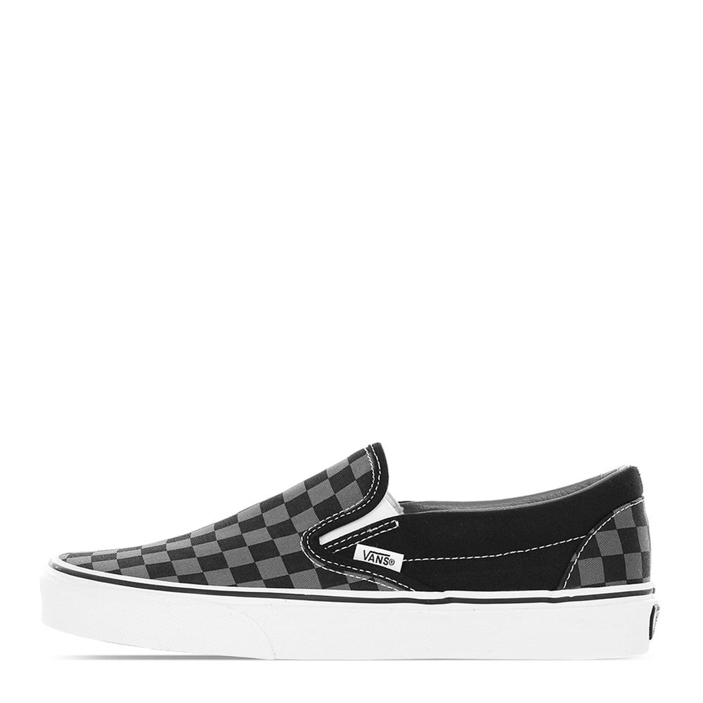 Zapatos-Clasicos-Negros-Slip-On-Checkerboard-Pewter-Vans