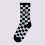 Medias-Clasicas-Negras-Check-Crew-Sock-Niños-Vans