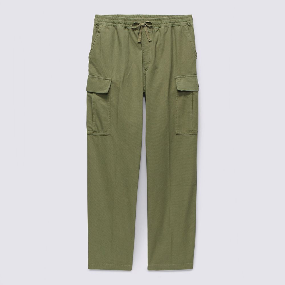 Pantalon-Elastico-Verde-Range-Cargo-Baggy-Tapered-Hombre-Vans