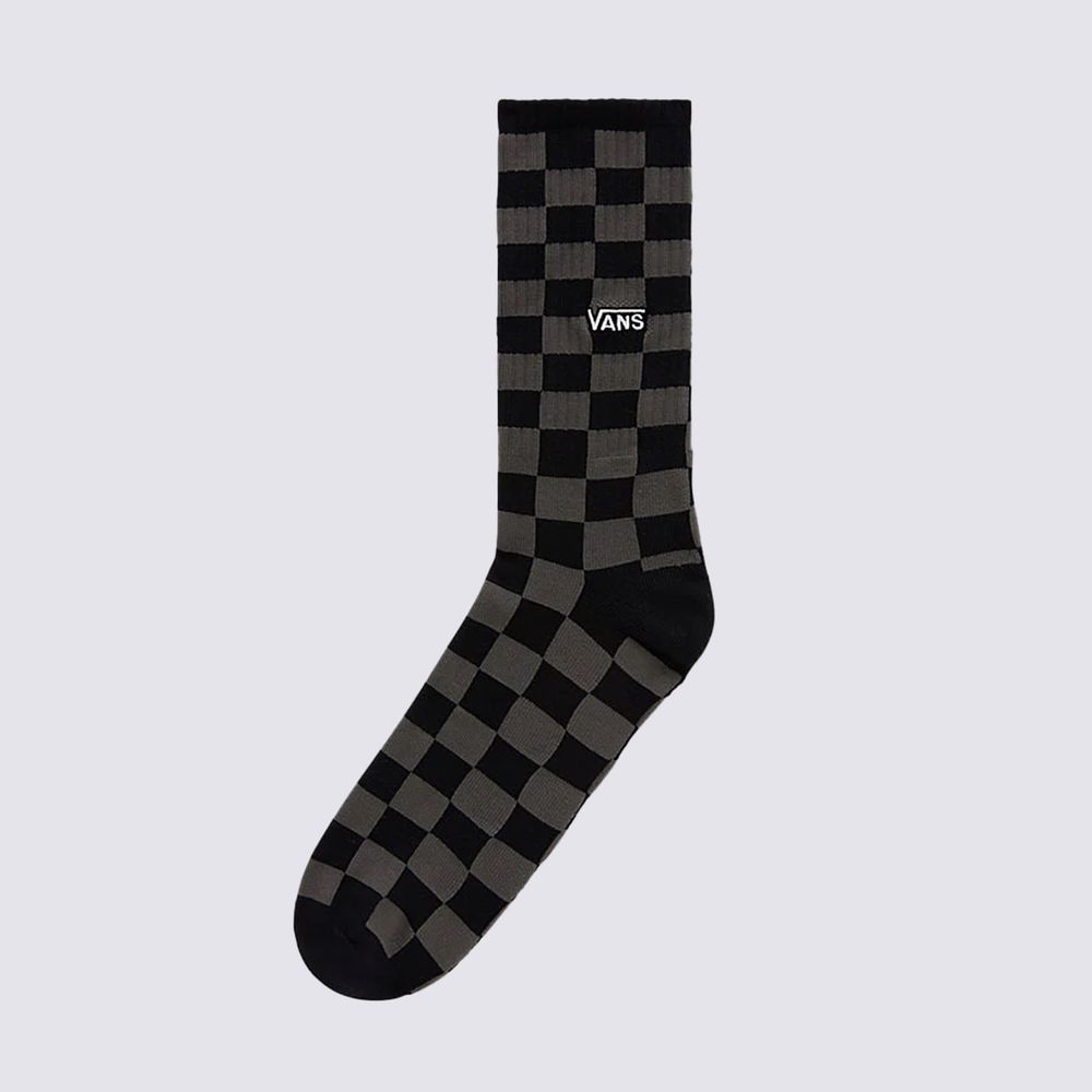 Medias-Clasicas-Negras-Checkerboard-Crew-Hombre-Vans