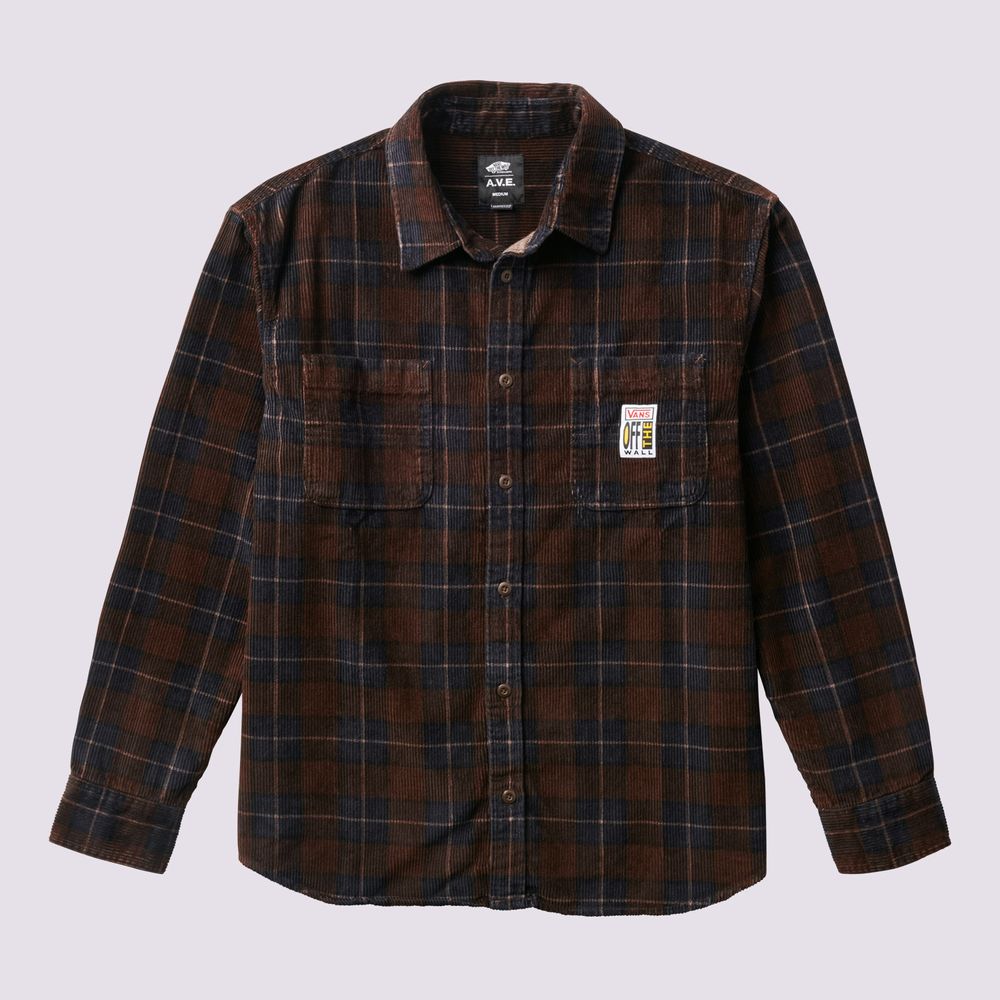 Compra Camisa Manga Larga Negra Ave Ls Woven Hombre en Vans Ecuador Tienda Oficial vansec