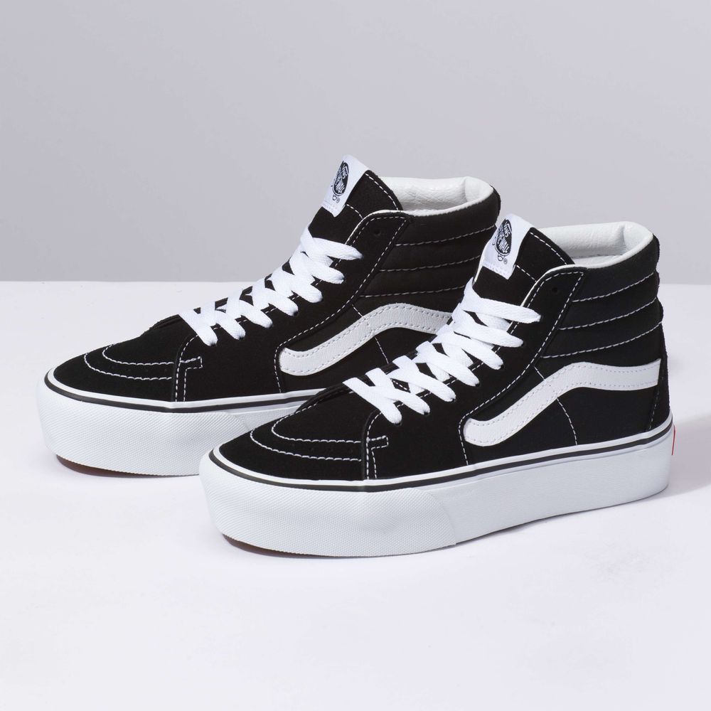 Compra Zapatos Bota De Plataforma Negros Sk8 Hi 2.0 Mujer en Vans Ecuador Tienda Oficial vansec