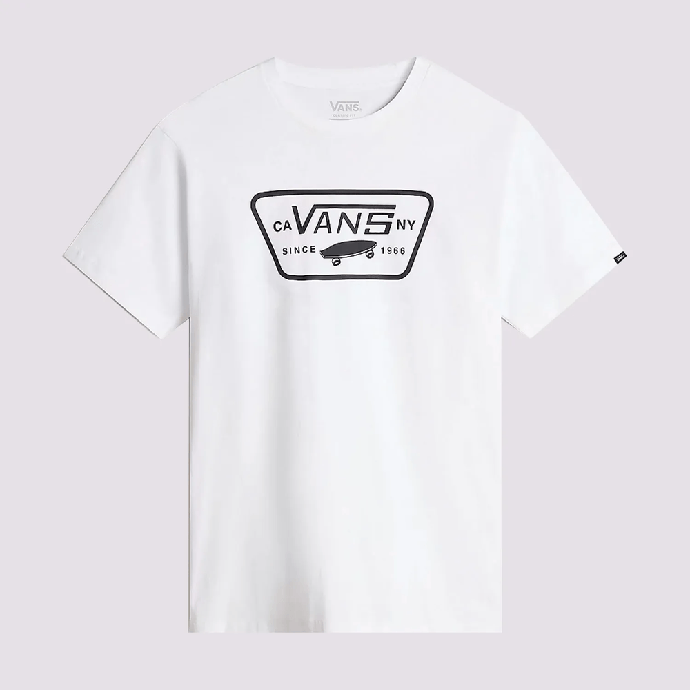 Camiseta Algodon Manga Corta Blanca Full Patch Hombre Vans VN000QN8YB2 vansec