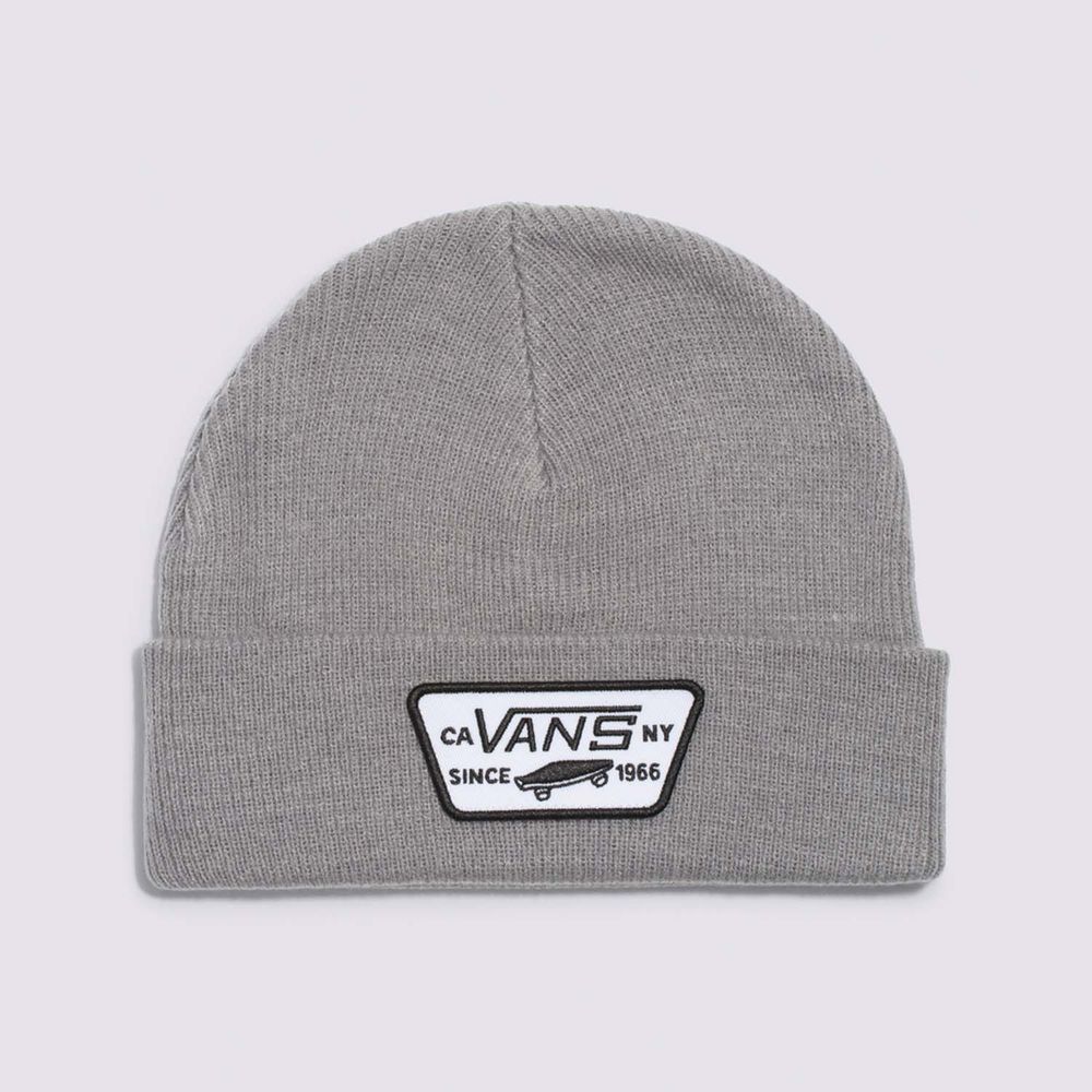 Gorro Gris Milford Beanie Hombre Vans VN000UOUHTG vansec