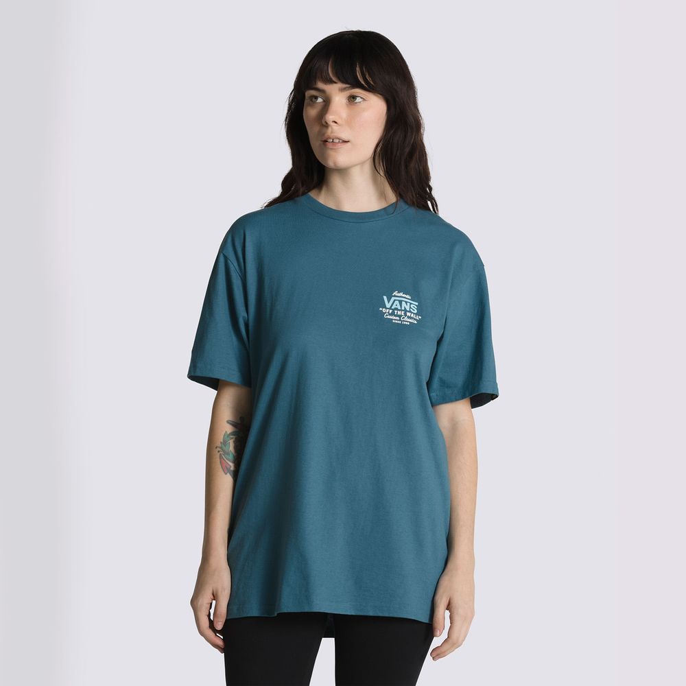 Camiseta-Manga-Corta-Azul-Holder-St-Classic-Hombre-Vans