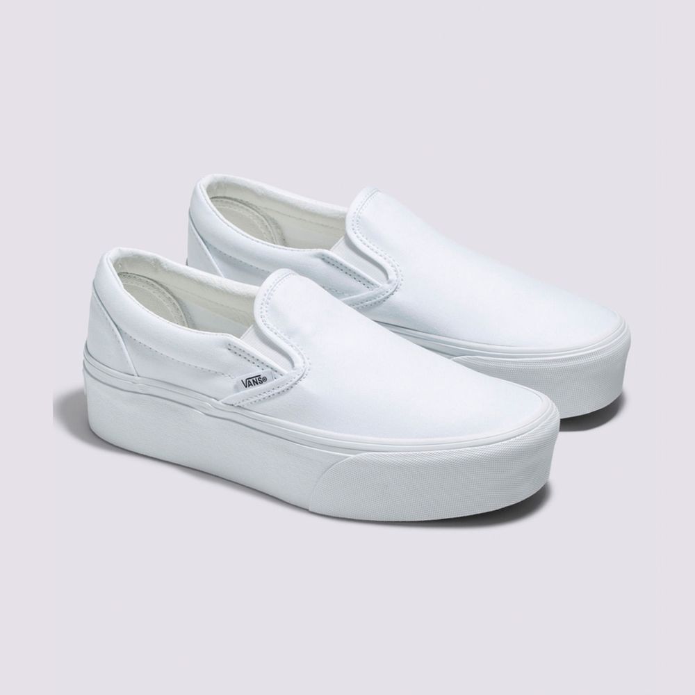 Zapatos-Clasicos-De-Plataforma-Blancos-Slip-On-Vans