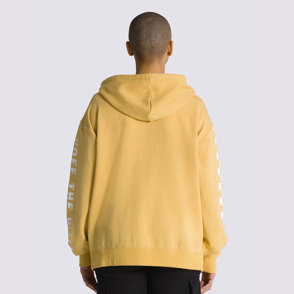 Buzo-De-Capucha-Con-Cremallera-Amarillo-Extra-Fun-Mujer-Vans