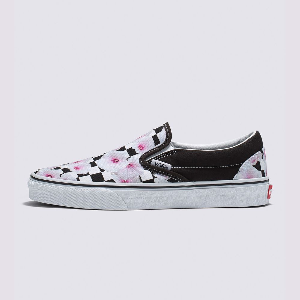 Zapatos-Clasicos-Negros-Classic-Slip-On-Hibiscus-Checker-Vans