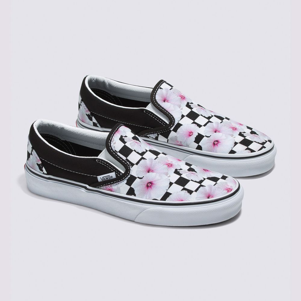 Zapatos-Clasicos-Negros-Classic-Slip-On-Hibiscus-Checker-Talla--4.5M