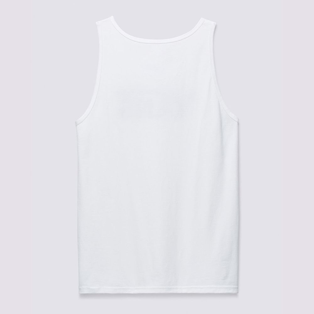 Camiseta-Manga-Corta-Blanca-Vans-Classic-Tank-Hombre-Talla--L