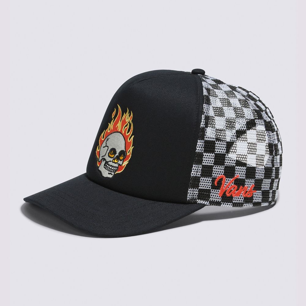 Gorra-Malla-Negra-Dusk-Downer-Curved-Bill-Trucker-Hombre-Vans
