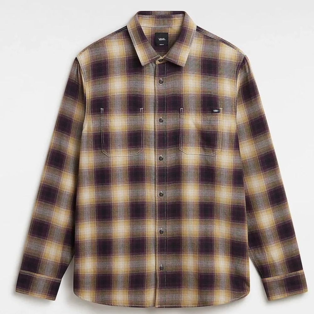 Camisa-Manga-Larga-Morada-Bailey-Ls-Woven-Hombre-Vans