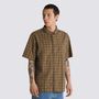 Camisa-Manga-Corta-Marron-Wilshire-Mini-Plaid-Ss-Woven-Hombre-Vans