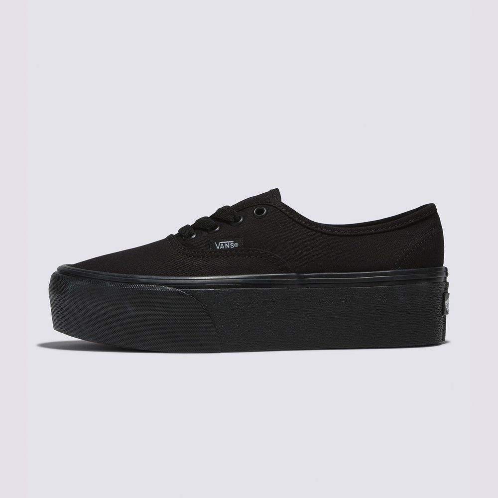 Zapatos-Clasicos-De-Plataforma-Negros-Authentic-Vans