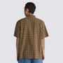 Camisa-Manga-Corta-Marron-Wilshire-Mini-Plaid-Ss-Woven-Hombre-Vans