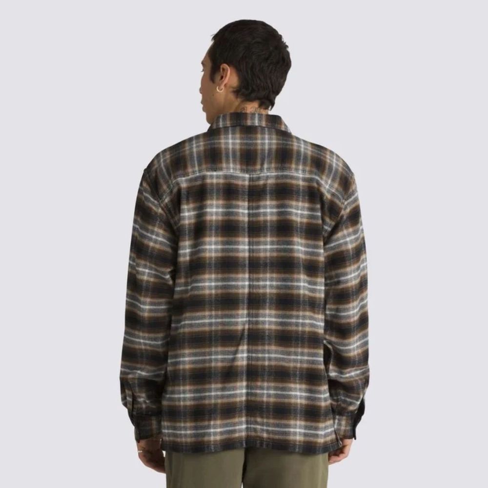 Camisa-Manga-Larga-Negra-Montwood-Zip-Flannel-Hombre-Vans
